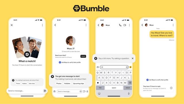 Bumble abandona a regra que impedia os homens de darem o primeiro passo