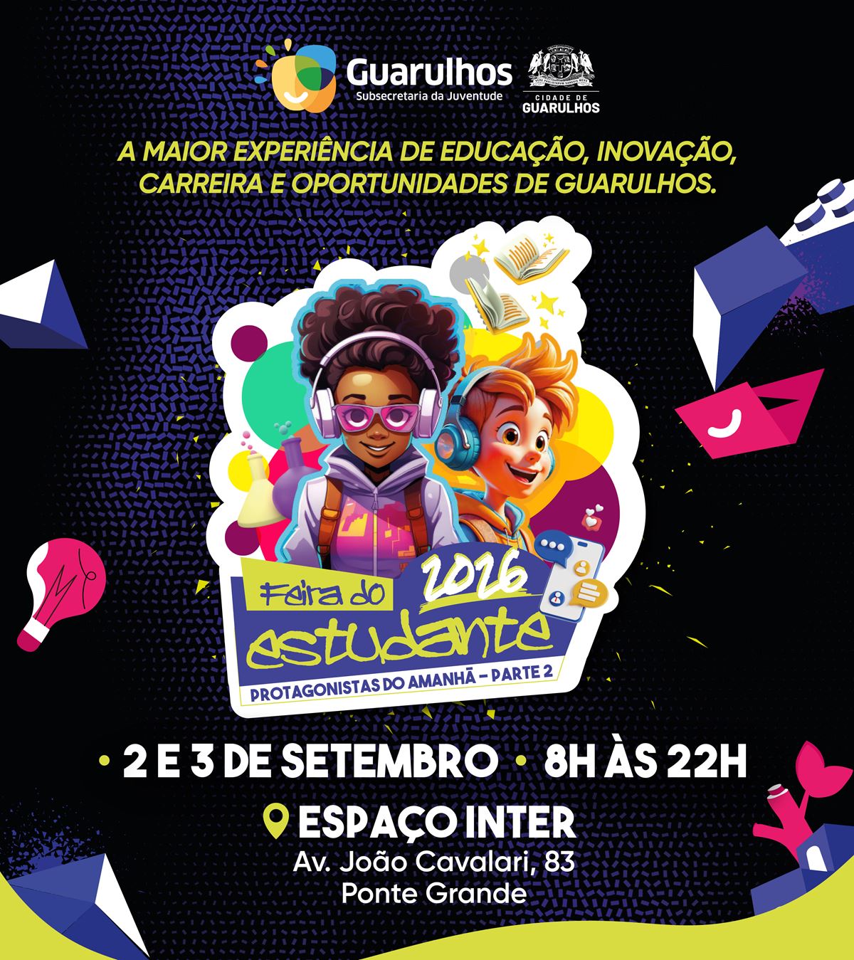 Feira do Estudante de Guarulhos deve receber mais de 18 mil pessoas nos dias 2 e 3 de setembro