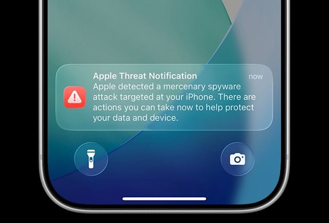 Se a Apple lhe enviar uma notificação por push alertando sobre um ataque de spyware, leve-a a sério