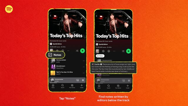 As novas Notas de Playlist do Spotify permitem que usuários e editores expliquem suas escolhas de músicas