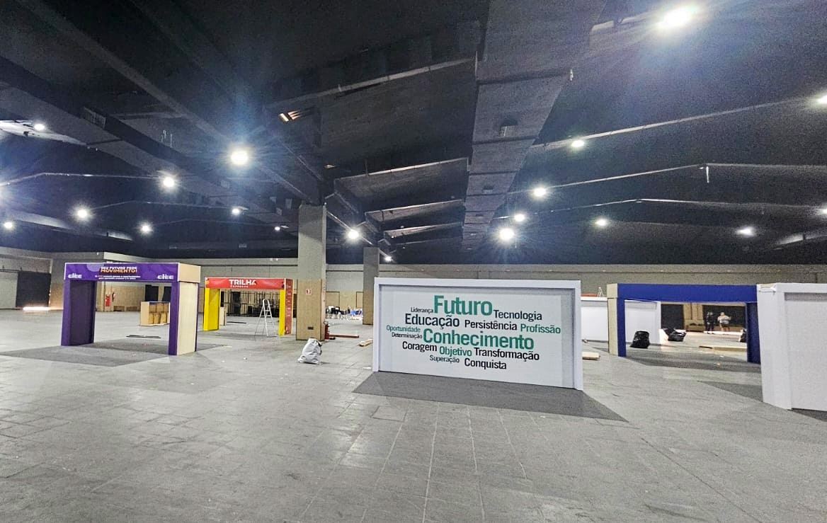 Começa a montagem da Feira do Estudante de Guarulhos no Espaço Inter