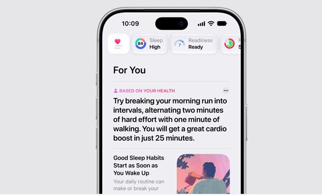 O aplicativo Saúde reformulado da Apple calculará sua idade de saúde e pontuação de prontidão