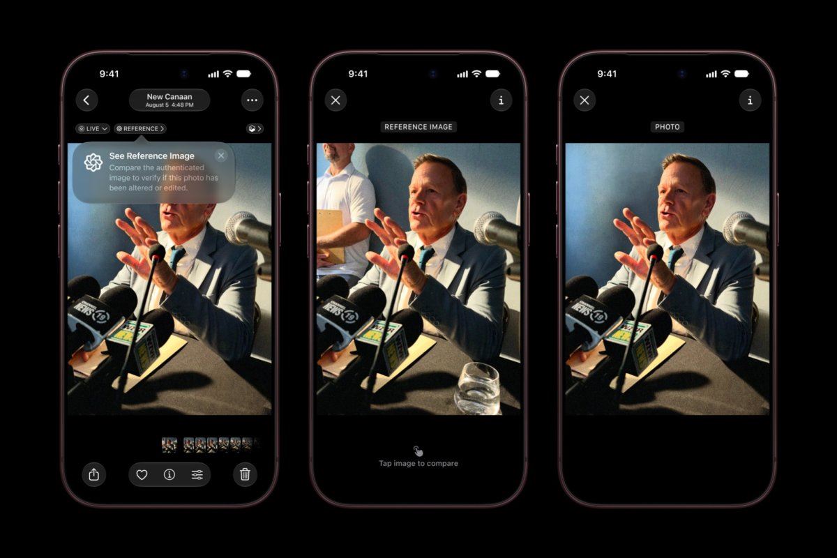 A Apple tem uma nova maneira de provar que suas fotos do iPhone não são lixo de IA