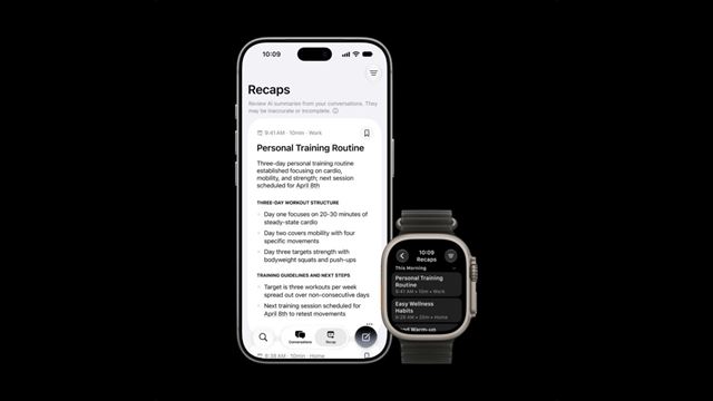 O novo recurso do Apple Watch ouve suas conversas e as resume