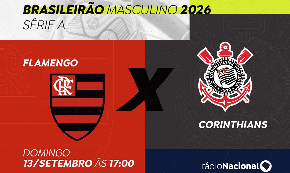 Rádio Nacional transmite clássico Flamengo x Corinthians neste domingo