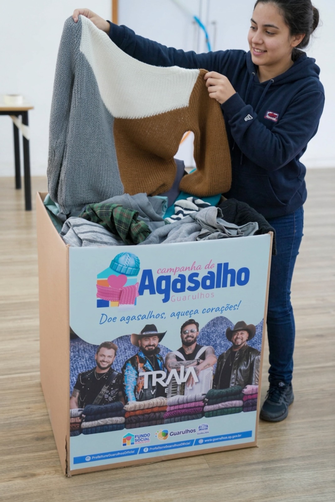 Campanha do Agasalho 2026 bate recorde e arrecada 142 mil peças em Guarulhos