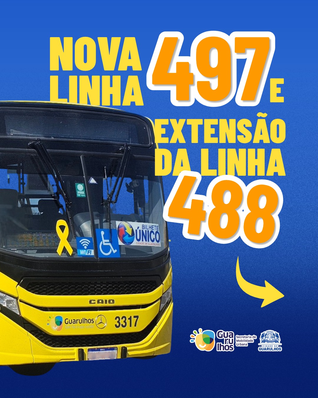 Prefeitura cria nova linha e amplia itinerário de ônibus para facilitar acesso ao aeroporto de Guarulhos