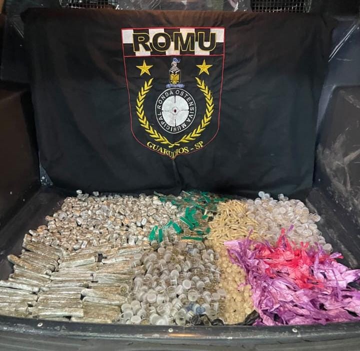 GCM prende cinco homens e apreende 6,6 kg de entorpecentes em ações distintas na cidade