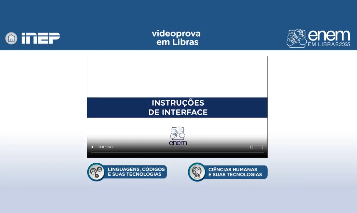 Plataforma Enem Libras ganha atualização com provas de 2017 a 2025