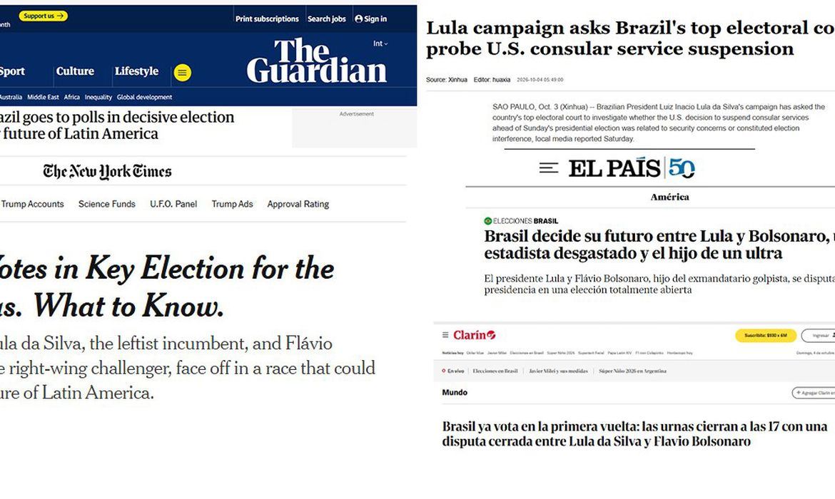 Jornais dizem que voto no Brasil define geopolítica na América Latina