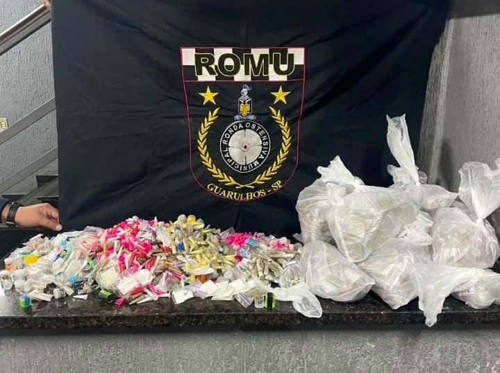 GCM de Guarulhos prende traficante e apreende 10 kg de drogas no Jardim Alvorada
