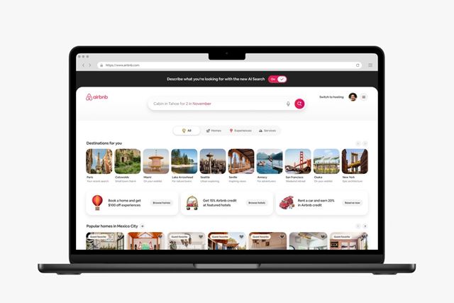 Airbnb adiciona busca com IA e mais recursos sociais