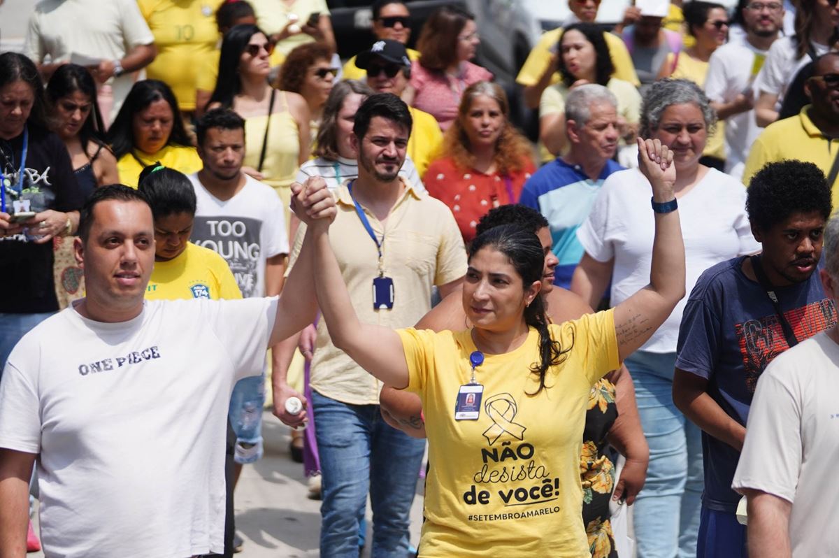 Caminhada encerra programação do Setembro Amarelo em Guarulhos