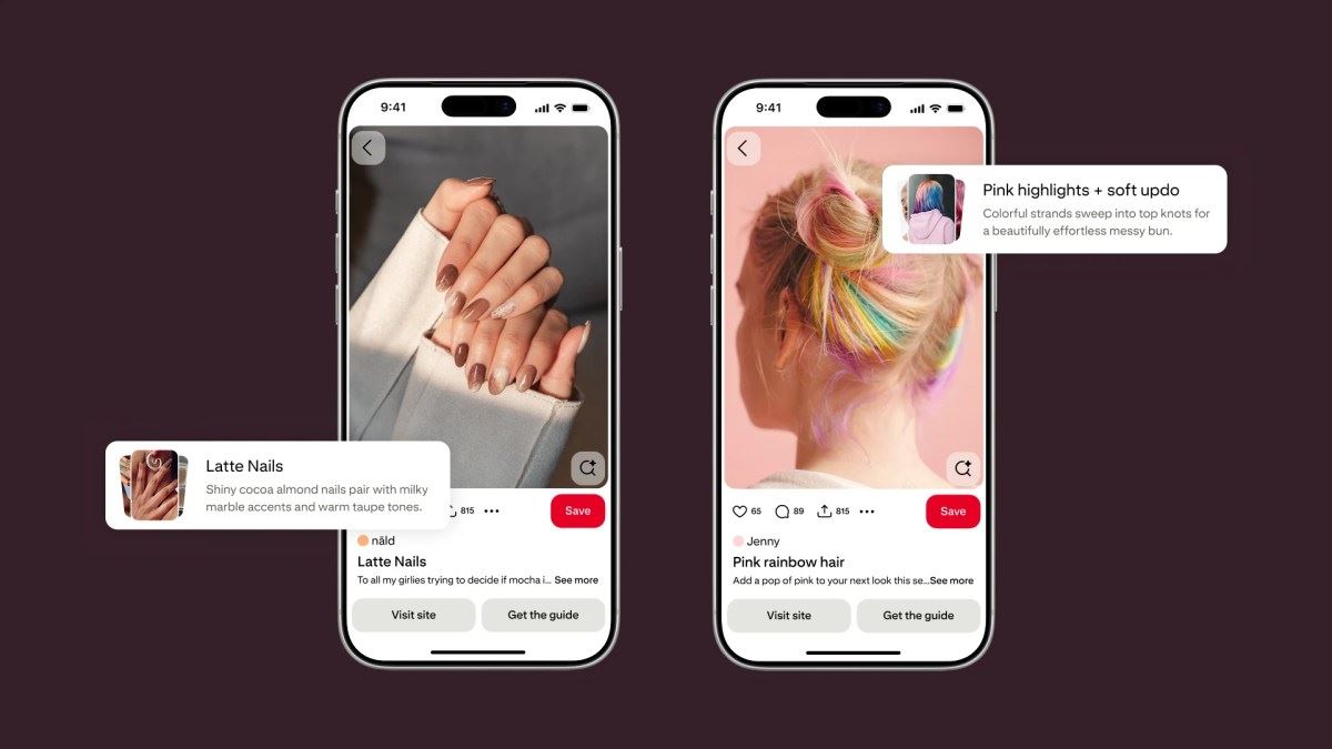 A IA do Pinterest agora transforma Pins de beleza em planos de ação